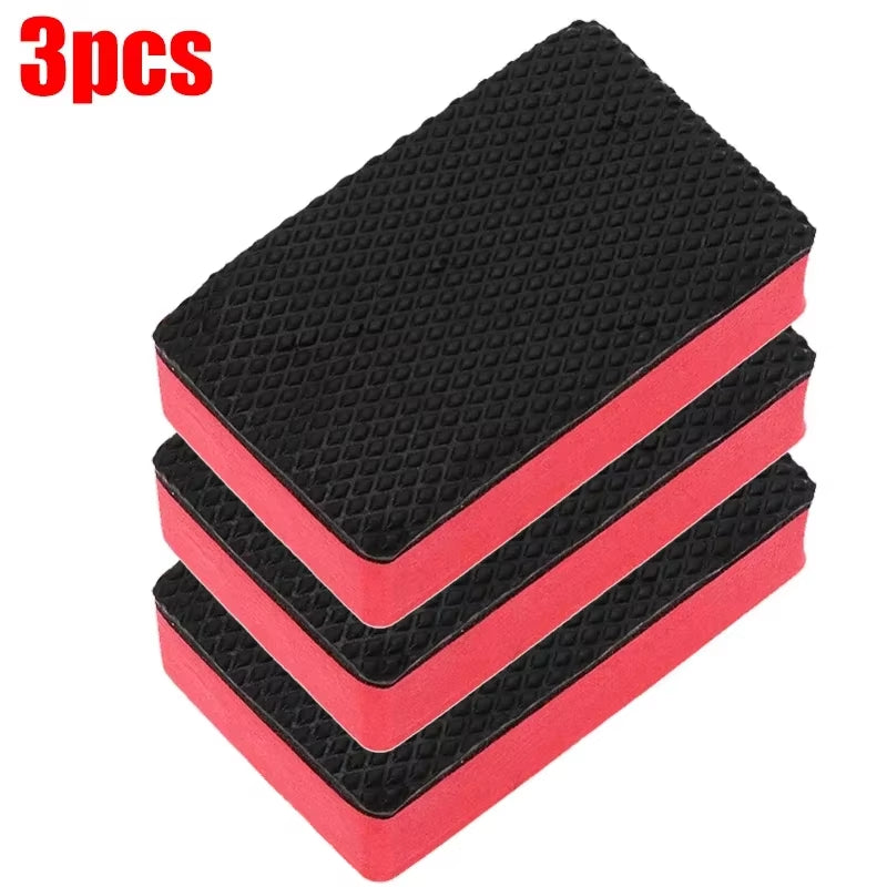 5Pcs Car Cleaning Eraser Clay Bar Pad Sponge Block Waxing Polishing Pad Car Cleaning Tools Auto Detail Cleaning Accessorie
