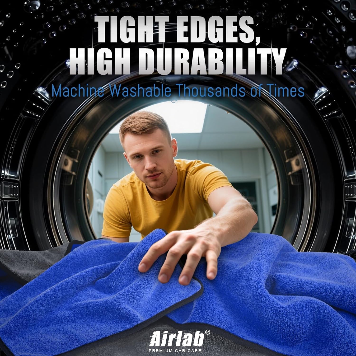 Microfiber Towels for Cars Wash Drying Thick Plush Cleaning Cloth Auto Detailing Super Absorbent for Interior & Exterior Lint Free, Streak Free, 16" X 16", 800 GSM, Pack of 4