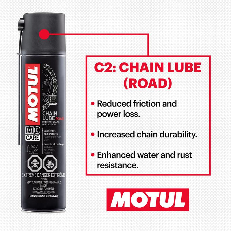 Motul Motorcycle Chain Lube Kit Complete MC Care System 