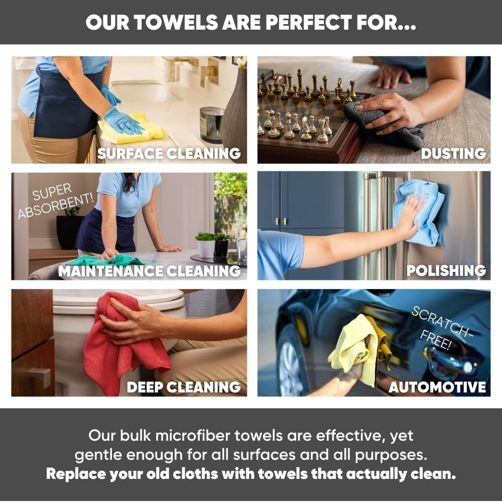 16" X 16" All Purpose Towels (Blue-200 Qty)