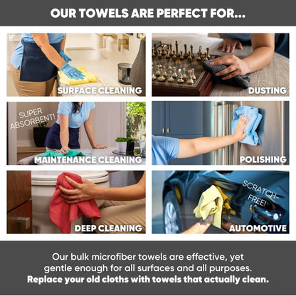 16" X 16" All Purpose Towels (Blue-200 Qty)
