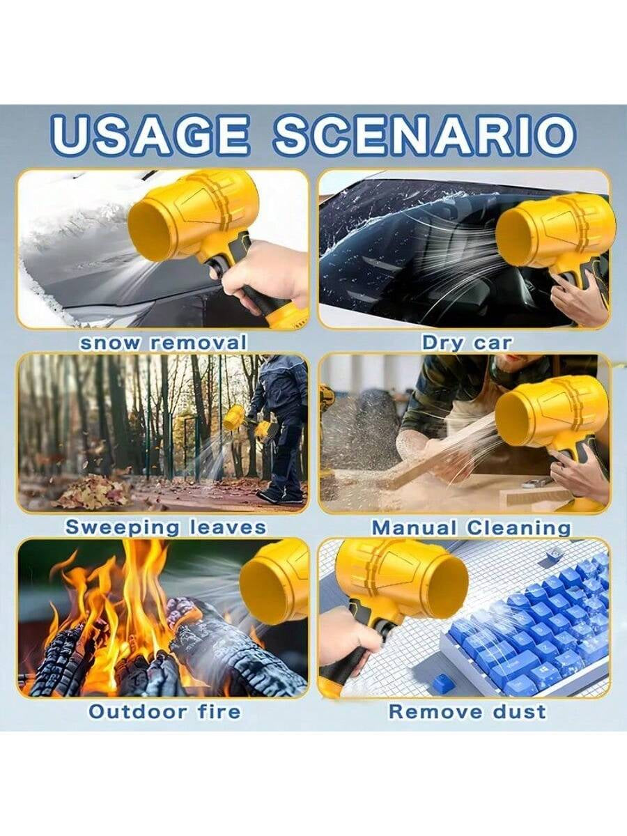 Turbo Jet Blower - Handheld Cordless Leaf Blower and Dryer