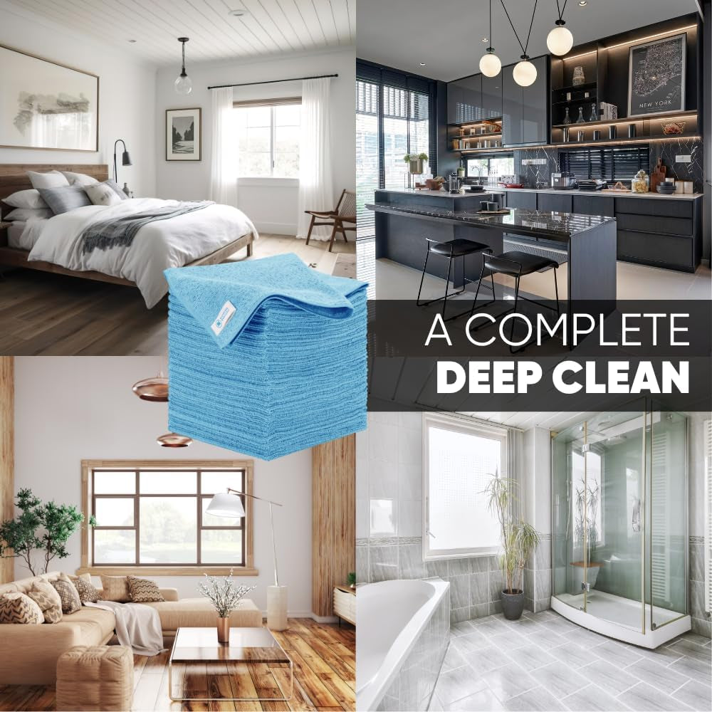 16" X 16" All Purpose Towels (Blue-200 Qty)