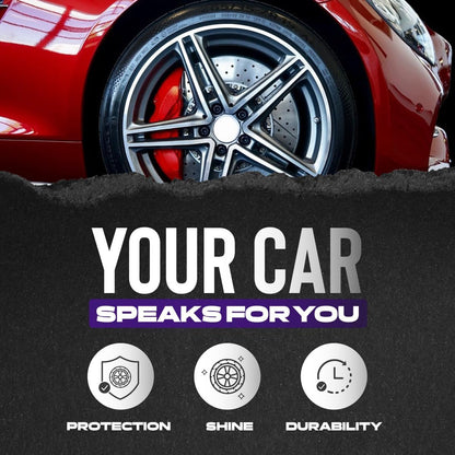 Untouchable Tire Shine Spray – Long-Lasting Wet Tire Finish for Deep Gloss & Protection – Waterproof Tire Shine, Easy Application, Premium Tire Cleaner Shine