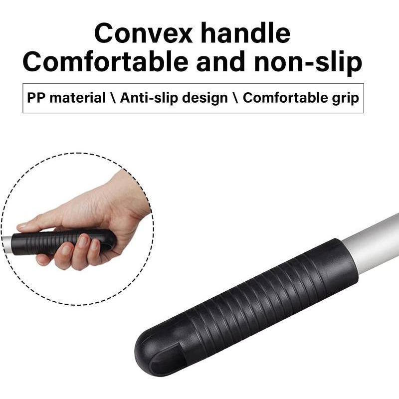 Windshield Cleaning Tool, Car Window Cleaner Windshield Cleaner with 3 Reusable and Washable Microfiber Pads and Extendable Handle Auto inside Glass Wiper