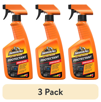 (3 Pack)  Ultra Shine Protectant Car Cleaning Spray - 16 Fl Oz