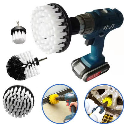 3Pcs/Set Electric Bathroom Floor Carpet Power Scrubber Cleaning for Carpet Glass Car Tires Tile Bathroom and Kitchen 2/3.5/4''