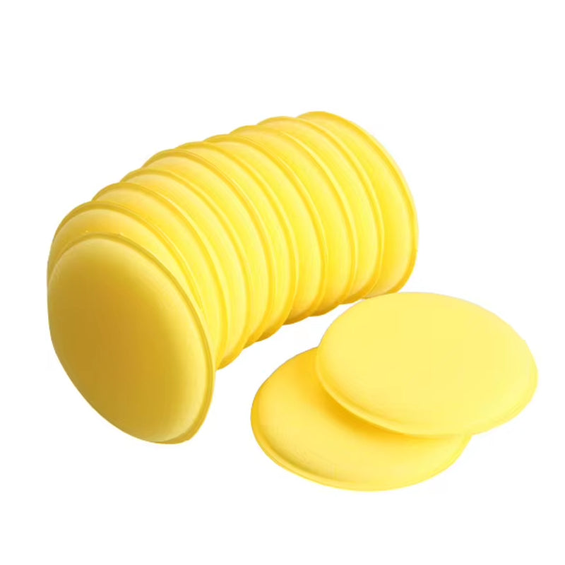 12Pcs 10Cm Car Foam Sponge Wax Applicator Polish Wax round Foam Sponges Applicator Pads for Car Detailing Cleaning Tools