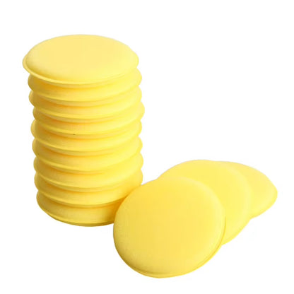 12Pcs 10Cm Car Foam Sponge Wax Applicator Polish Wax round Foam Sponges Applicator Pads for Car Detailing Cleaning Tools