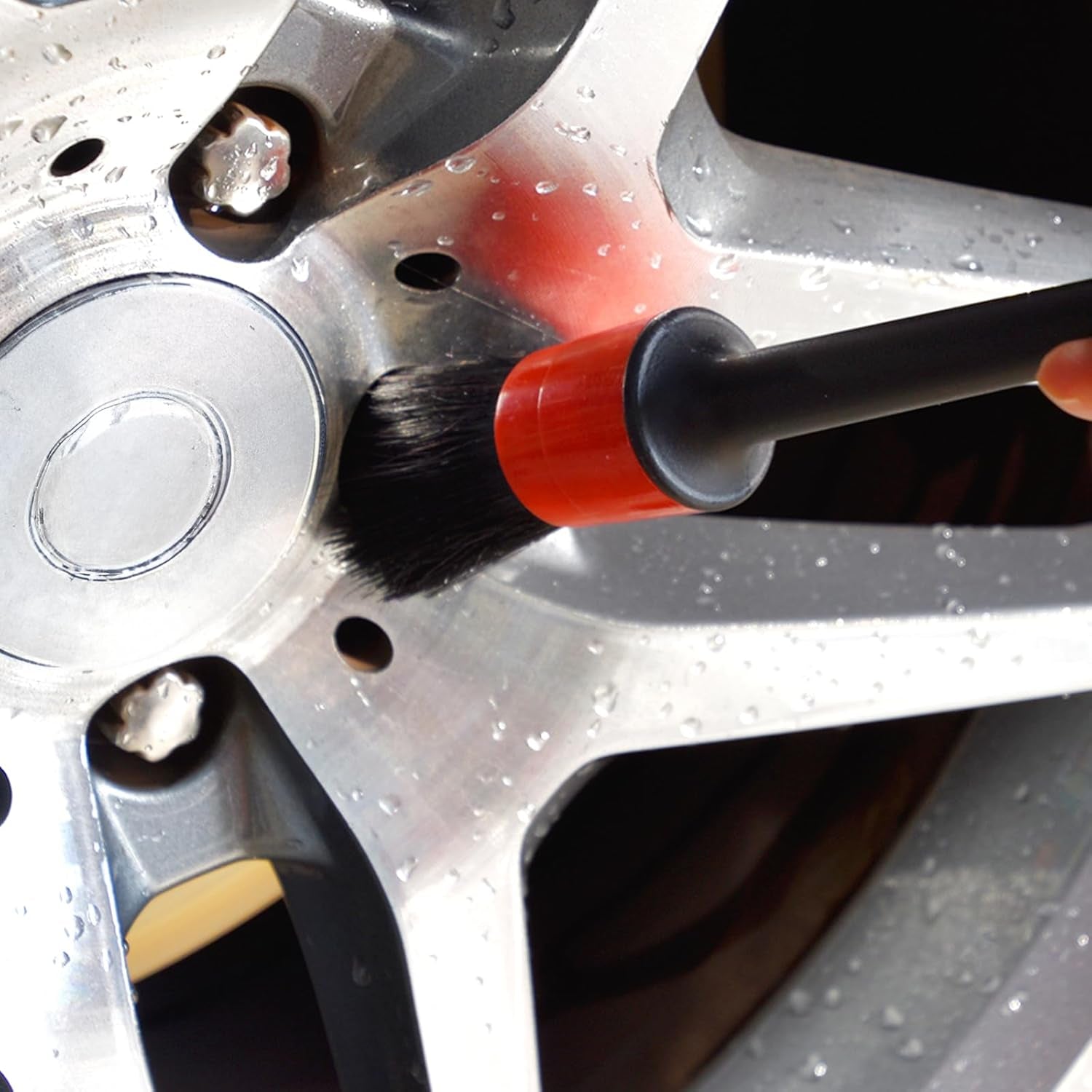 Car Wheel Brush Kit (3 Pack), Synthetic Soft Brush and Detail Brush