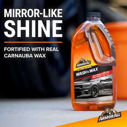 Ultra Shine Car Wash and Car Wax by , Cleaning Fluid for Cars, Trucks, Motorcycles, 64 Fl Oz Each