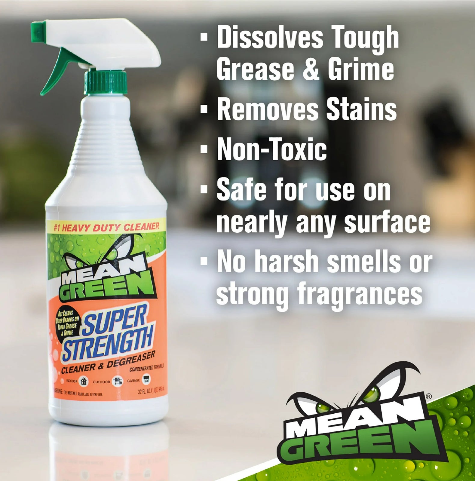 Mean Green Super Strength Cleaner & Degreaser Concentrated Formula, 1 Gal
