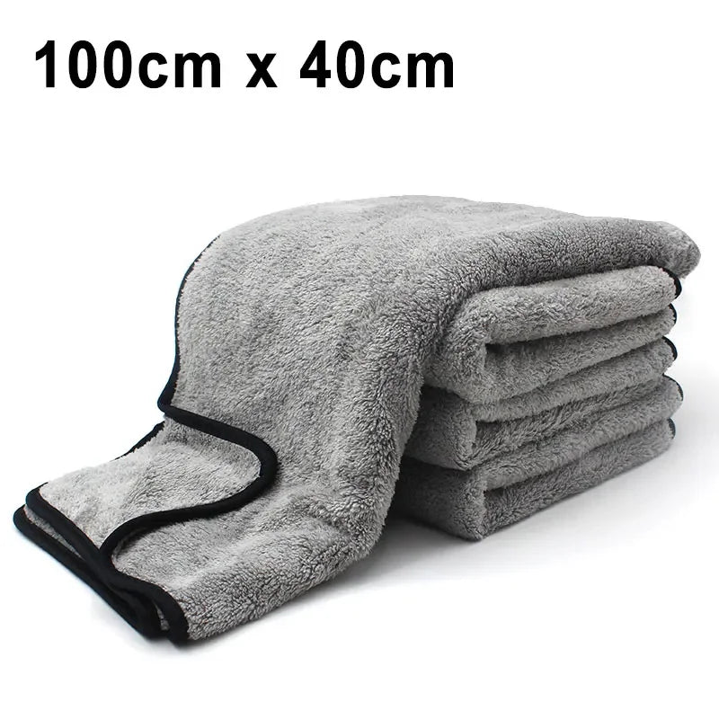 SEAMETAL 50X120Cm Car Cleaning Towel Upgraded Microfiber Ultra-Soft Auto Wash Towels Super Absorbent Scratch-Free Drying Cloth