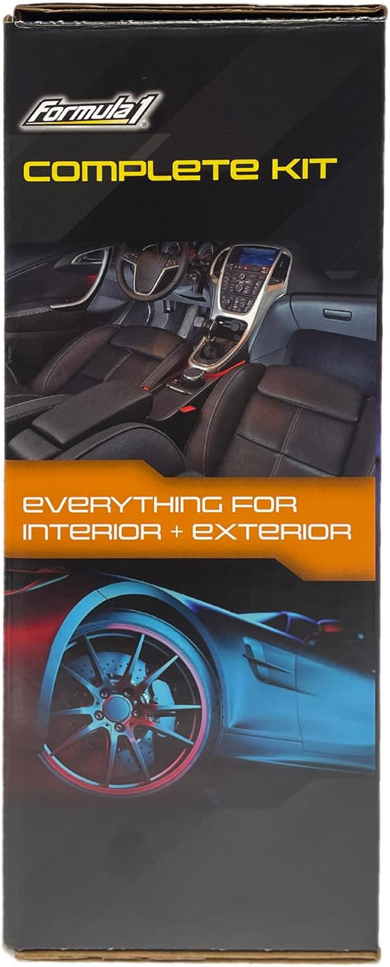 Complete Car Detailing Kit - Clean & Protect Every Surface, Includes Car Wash and Wax, Wheel Cleaner, Interior Spray and Microfiber Towel (5 Piece Bundle)