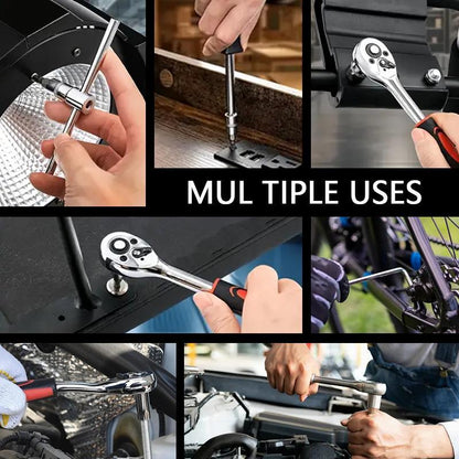 Socket Wrench Set, 46-In-1 Automobile Tool Box