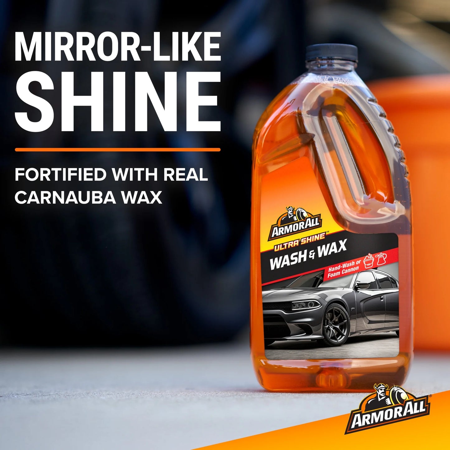 (4 Pack)  Ultra Shine Car Wash and Wax for Car Detailing, 64 Fl Oz Bottle​