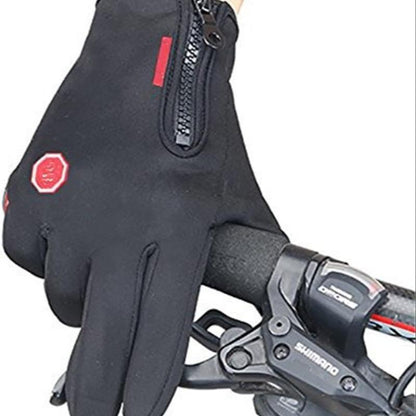 Bicycle Motorcycle Waterproof Gloves Outdoor Sport Warm Windproof Thermal Touch Gloves Riding Running Bike Cycling Gloves Hot Hands Warmer