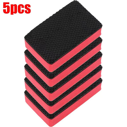5Pcs Car Cleaning Eraser Clay Bar Pad Sponge Block Waxing Polishing Pad Car Cleaning Tools Auto Detail Cleaning Accessorie