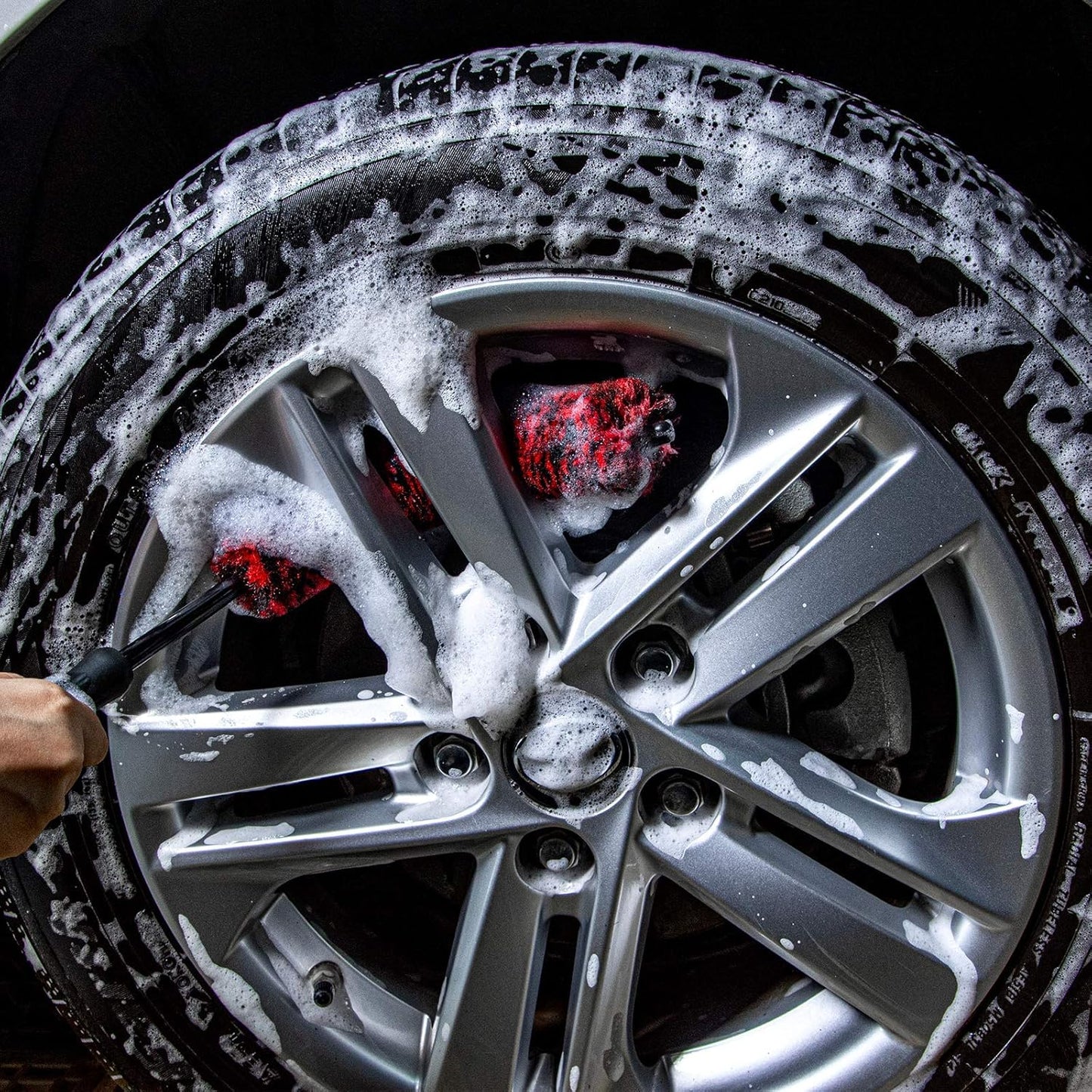 Car Wheel Brush Kit (3 Pack), Synthetic Soft Brush and Detail Brush
