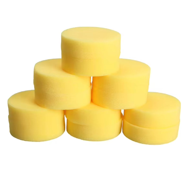 12Pcs 10Cm Car Foam Sponge Wax Applicator Polish Wax round Foam Sponges Applicator Pads for Car Detailing Cleaning Tools
