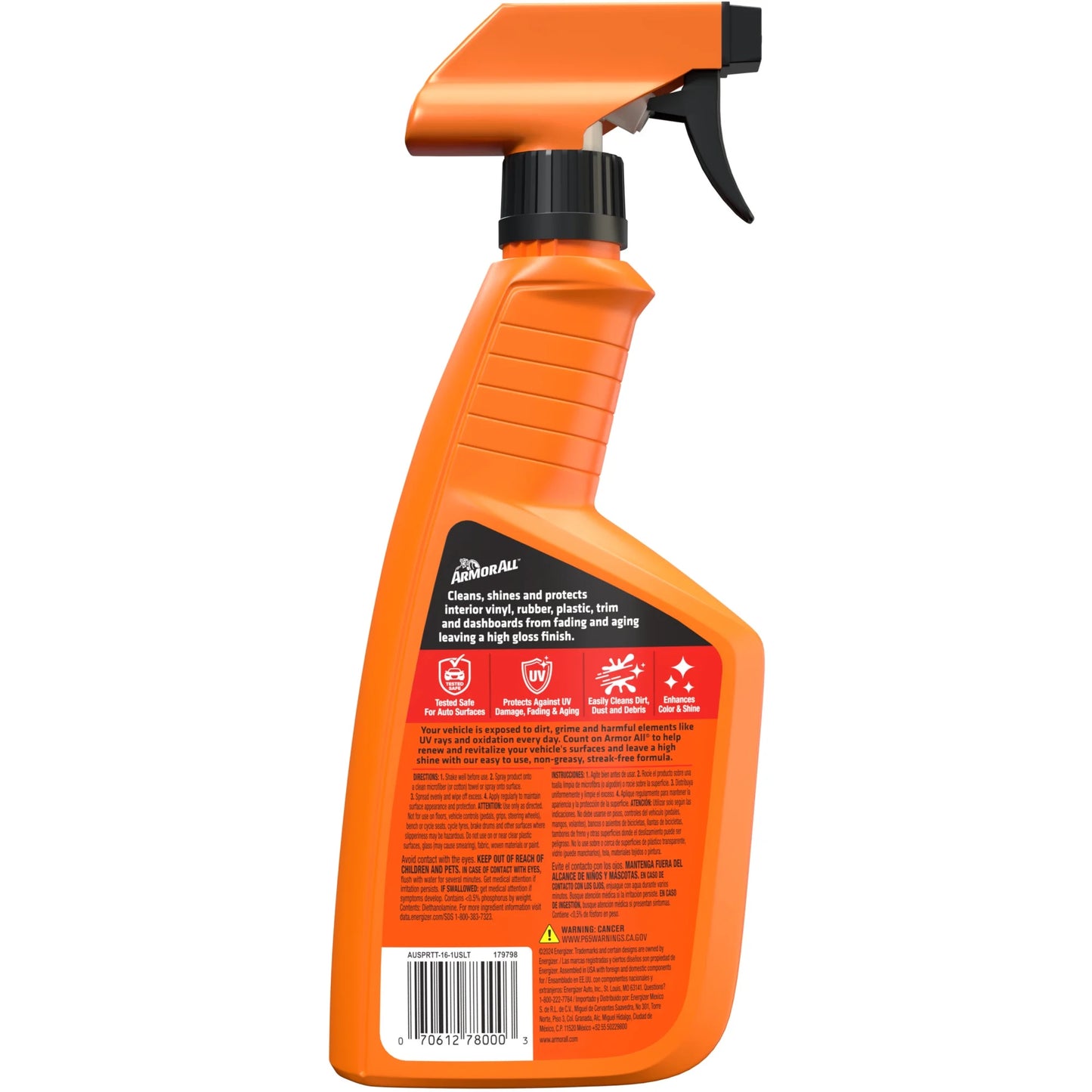 (3 Pack)  Ultra Shine Protectant Car Cleaning Spray - 16 Fl Oz