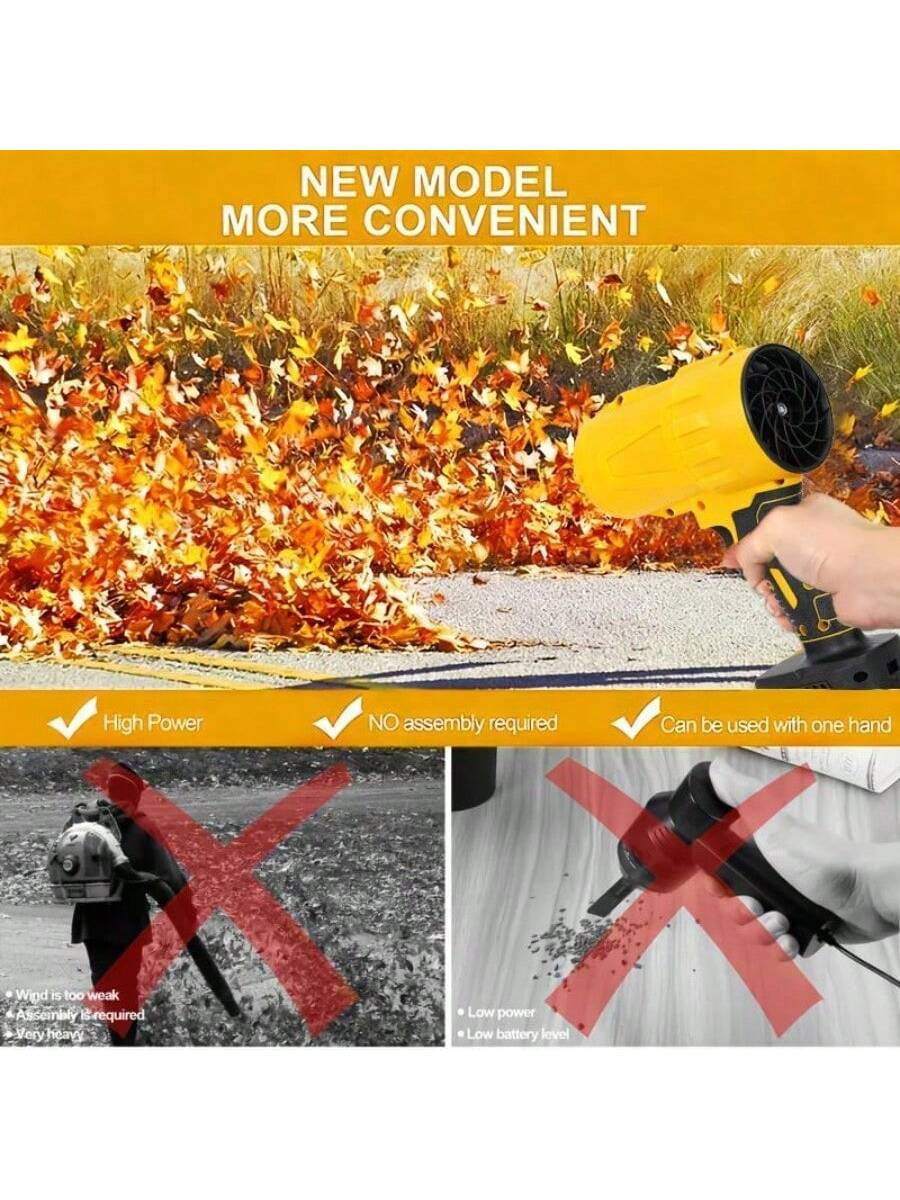 Turbo Jet Blower - Handheld Cordless Leaf Blower and Dryer