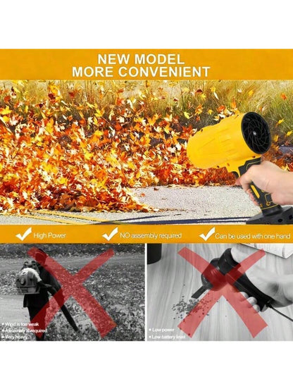 Turbo Jet Blower - Handheld Cordless Leaf Blower and Dryer