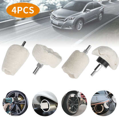 4PCS Sponge Buffing Polishing Pad Kit Car Polisher Detail Polishing Waxing Tool