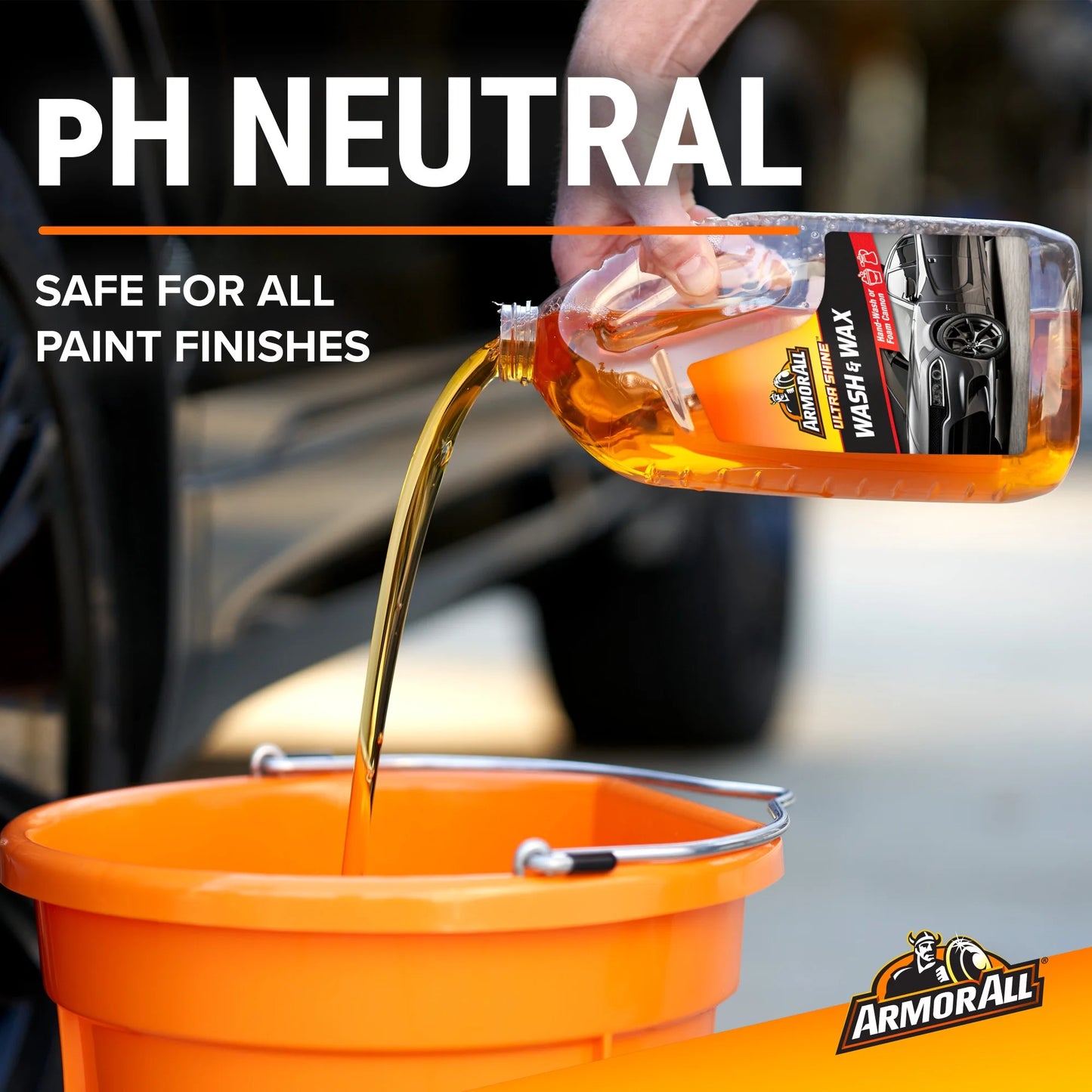 (4 Pack)  Ultra Shine Car Wash and Wax for Car Detailing, 64 Fl Oz Bottle​