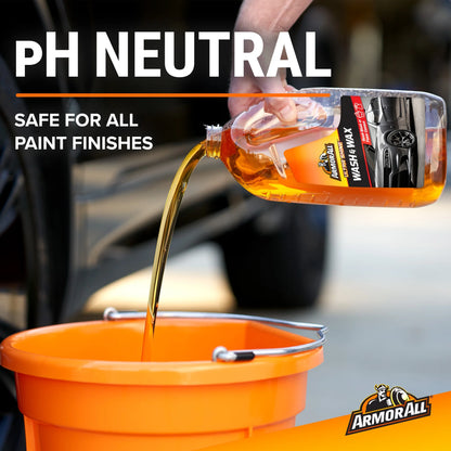 (4 Pack)  Ultra Shine Car Wash and Wax for Car Detailing, 64 Fl Oz Bottle​