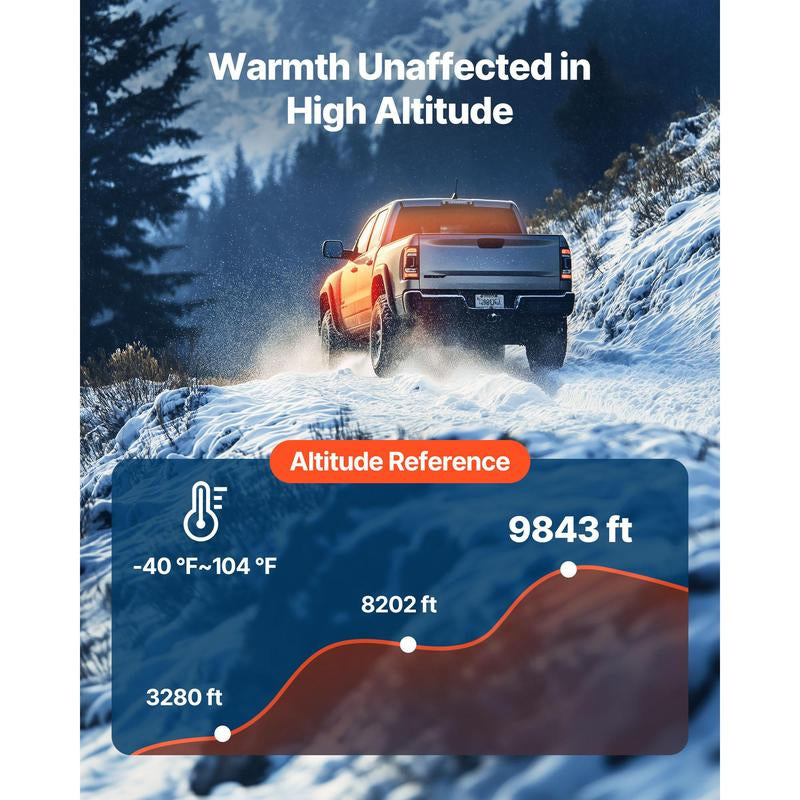 VEVOR Diesel Air Heater, Tiktokshopblackfriday, 8 Kw DC12-24V, Fast Heating Diesel Parking Heater with Remote Control and Black LCD Switch, Low Noise, Pre-Heating Function, for RV, Truck, Camper, Van, Boat and Trailer