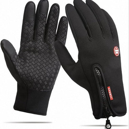 Bicycle Motorcycle Waterproof Gloves Outdoor Sport Warm Windproof Thermal Touch Gloves Riding Running Bike Cycling Gloves Hot Hands Warmer