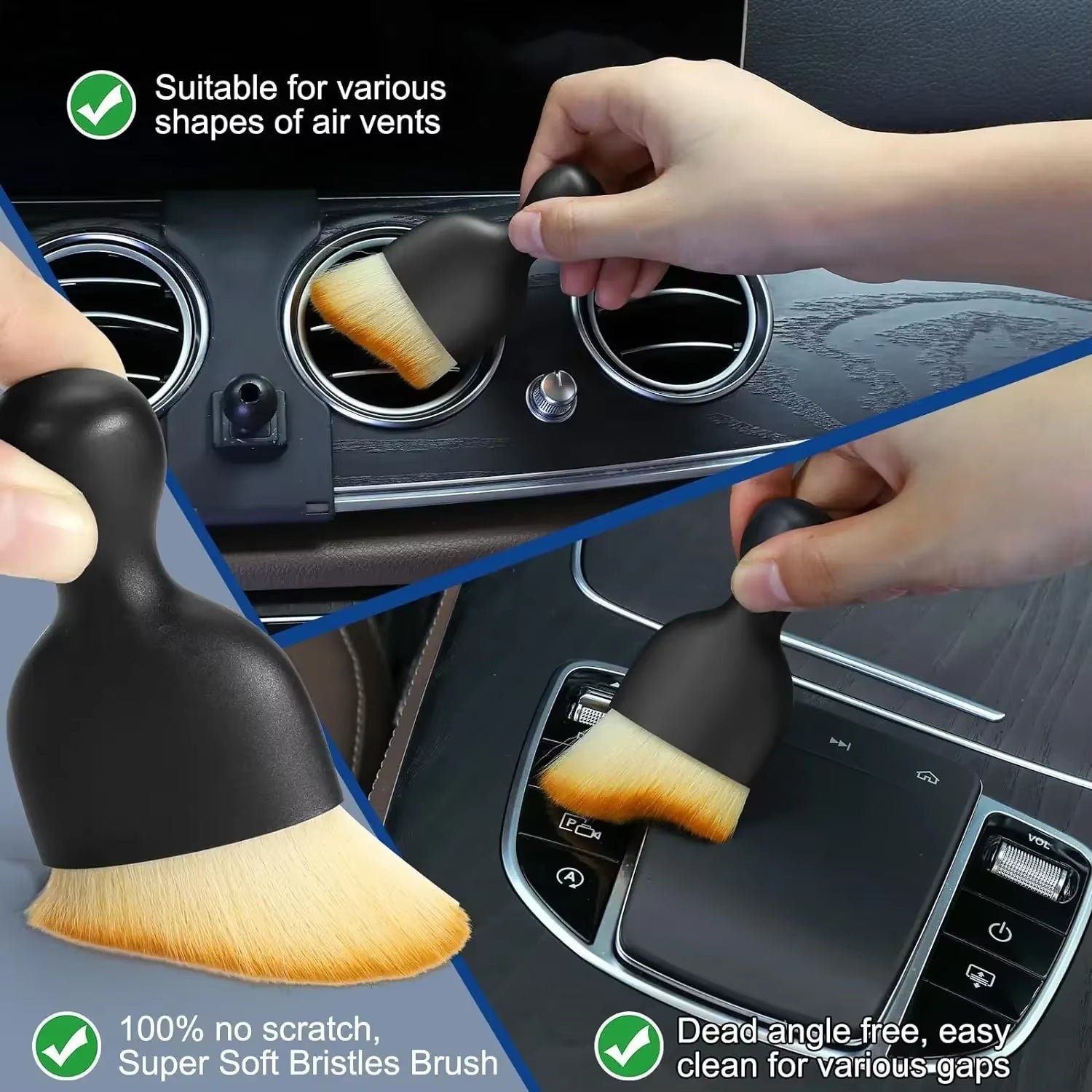 6Pcs Car Wash Care Detailing Brush Set