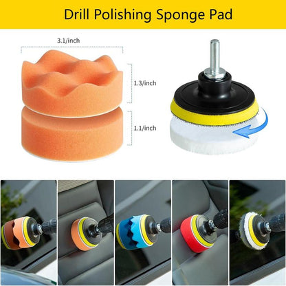 28Pcs Interior Car Detailing Kit, Car Wash Kit, Wheel Tire Drill Brush Set, Truck Cleaning Accessories Supplies