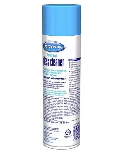 6 Pack Sprayway Glass Cleaner 23 Oz Cans FAST Shipping CLEAN SHINE, FRESH SCENT