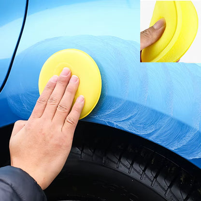 10Pcs Car round Waxing Polish Foam Sponges Applicator Pad Body Cleaning Wax Foam Sponge Car Detailing Washing Car Cleaning Tools
