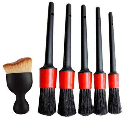 6Pcs Car Wash Care Detailing Brush Set