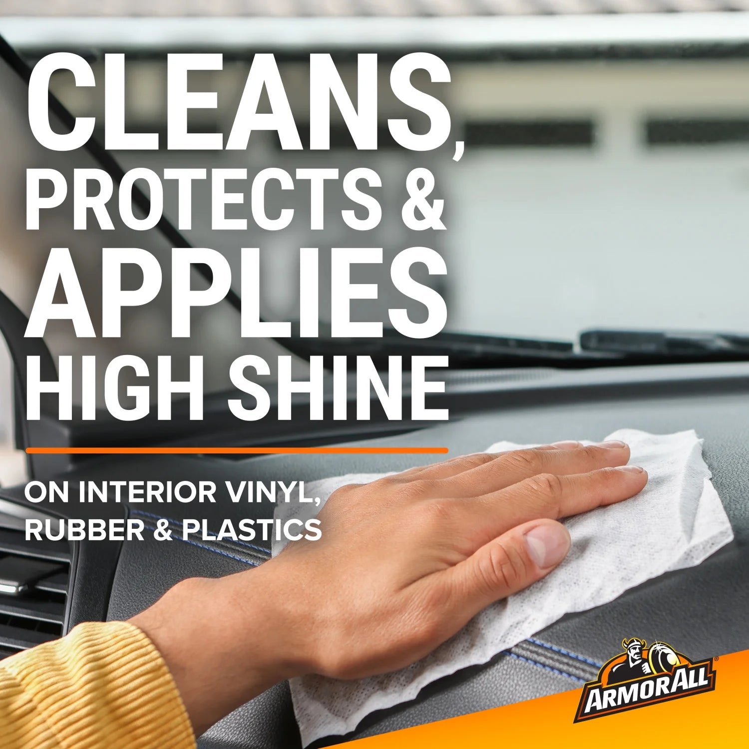 (2 Pack)  Ultra Shine Car Protectant Wipes, High Gloss, Gift for Him, 20 Count