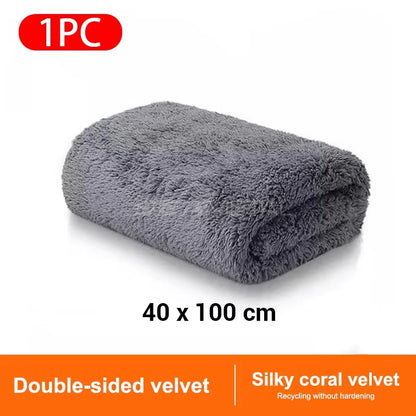 SEAMETAL 50X120Cm Car Cleaning Towel Upgraded Microfiber Ultra-Soft Auto Wash Towels Super Absorbent Scratch-Free Drying Cloth