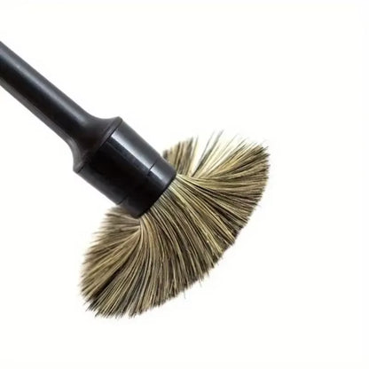 3Pcs Car Exterior Interior Detail Brush Boar Hair Bristle Brushes for Car Cleaning Auto Detail Tools Dashboard Cleaning Brush