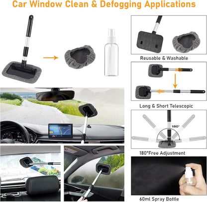 21PCS Car Detailing Drill Brush Kit,Car Detailing Set(Drill Brushes,Windshield Brush,Car Drill Polishing Pads,Scouring Pads,Wash Mitt,Cleaning Gel,Spray Bottle)