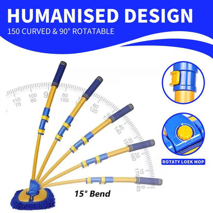 43'' Long Handle Car Wash Mop, 15° Ergonomic Design，Retractable Aluminum Alloy Pole（Durable），Microfiber Car Wash Brush，Avoid Scratching，Suitable for Cars, Trucks, Suvs, Rvs and Home - Car Wash Accessory！Car Washing Kit！Caressentials！Car Lovers Gifts！