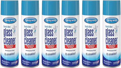 6 Pack Sprayway Glass Cleaner 23 Oz Cans FAST Shipping CLEAN SHINE, FRESH SCENT