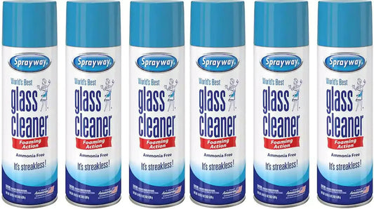 6 Pack Sprayway Glass Cleaner 23 Oz Cans FAST Shipping CLEAN SHINE, FRESH SCENT