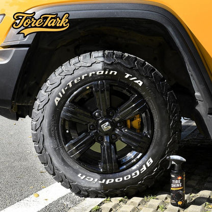 TORETARK Tire Shine Spray 16 Oz Hydrophobic Formula for Extreme Water Repellency UV Protection High Shine Long Lasting Stain Resistant Tire Care Product，Best Gift for Christmas.