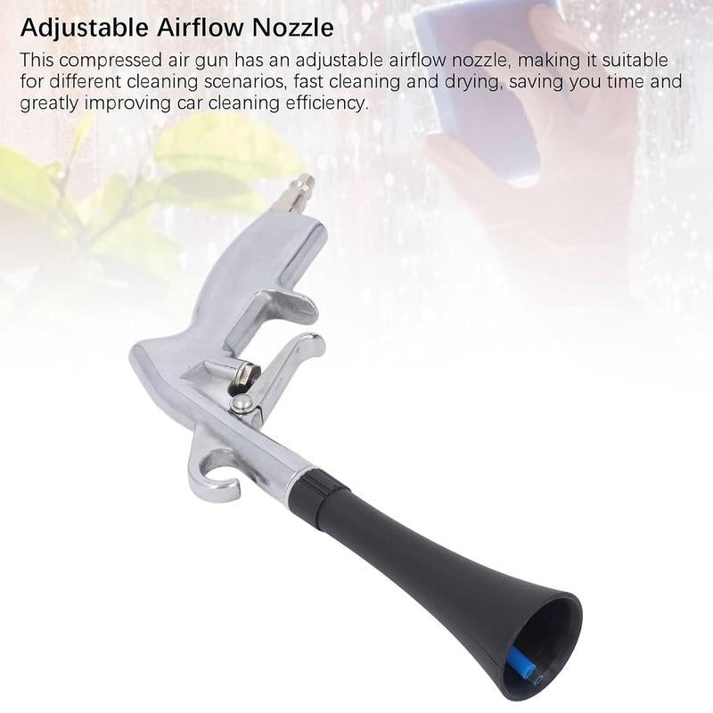 Tornado Cleaning Gun with Brush, Multifunctional Cleaning Gun, Dust Blowing Gun, Powerful Blowing Gun,High-Pressure Car Detailing Dry Washing Gun, Quickly Remove Dust/Dirt,Deep-Cleaning Hard-To-Reach Areas