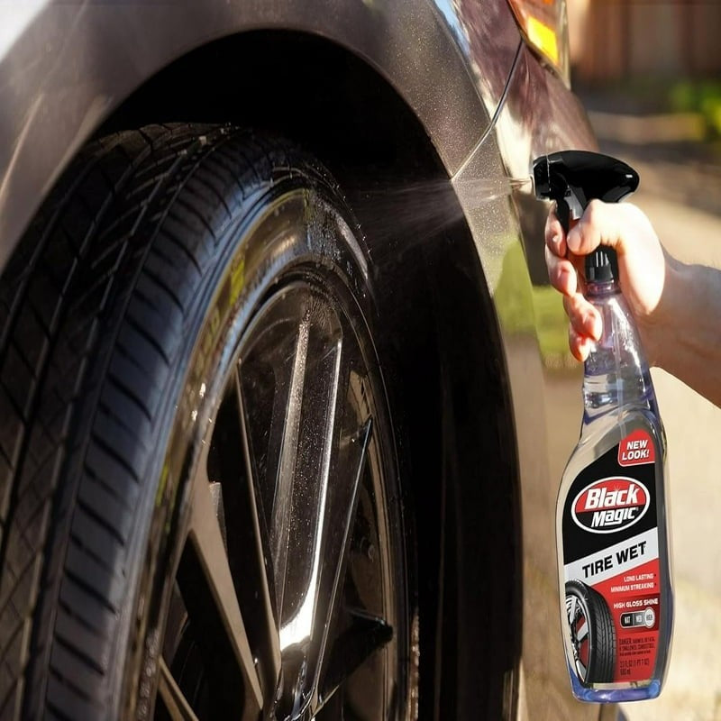 (3 Pack) Black Magic Tire Shine 23 Oz. Tire Shine Lasts up to 4 Weeks 