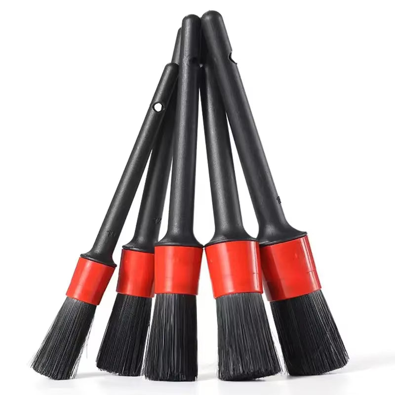 3Pcs Car Exterior Interior Detail Brush Boar Hair Bristle Brushes for Car Cleaning Auto Detail Tools Dashboard Cleaning Brush