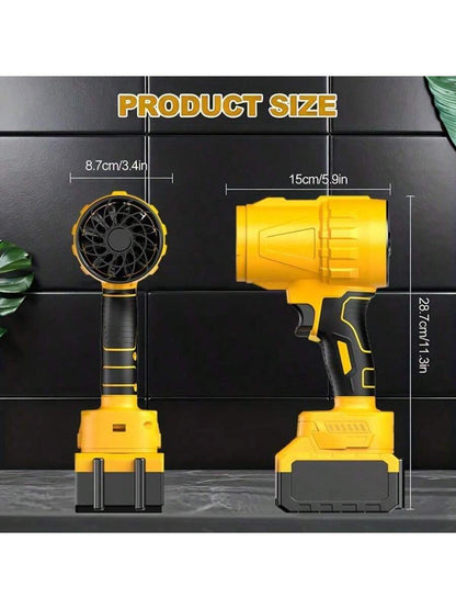 Turbo Jet Blower - Handheld Cordless Leaf Blower and Dryer