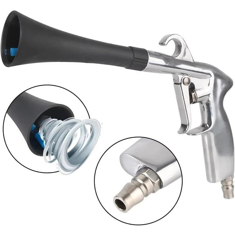 Tornado Cleaning Gun with Brush, Multifunctional Cleaning Gun, Dust Blowing Gun, Powerful Blowing Gun,High-Pressure Car Detailing Dry Washing Gun, Quickly Remove Dust/Dirt,Deep-Cleaning Hard-To-Reach Areas
